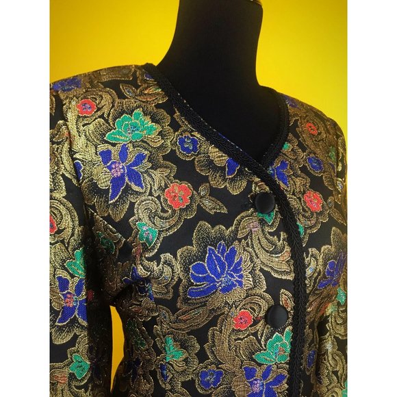 Vintage Talbots Metallic Blazer - Sz L - Picture 4 of 4